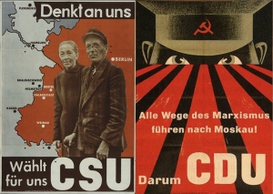 Wahlplakate 1954 CDU und CSU