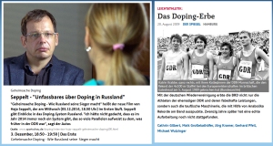 Doping Hetze gegen DDR und Russland im selben Stil
