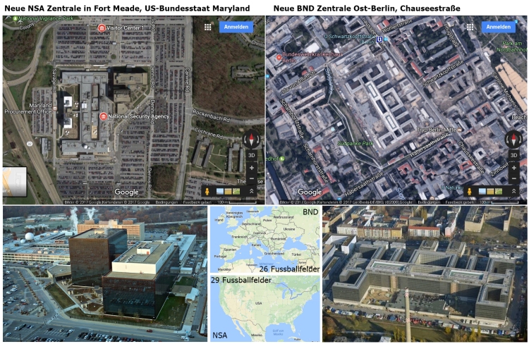 Maßstabsgetreuer Vergleich BND vs. NSA
